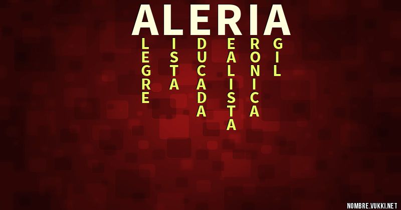 Acróstico aleria
