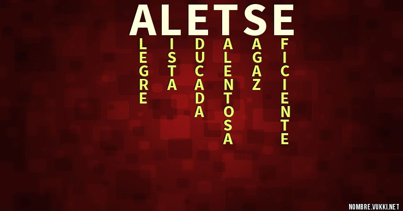 Acróstico aletse