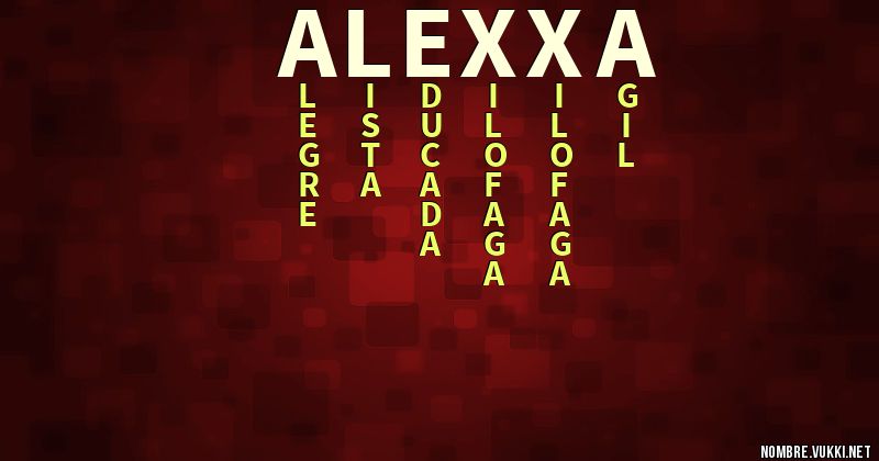 Acróstico alexxa
