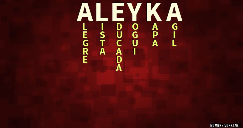 Acróstico aleyka