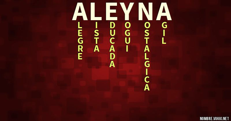 Acróstico aleyna