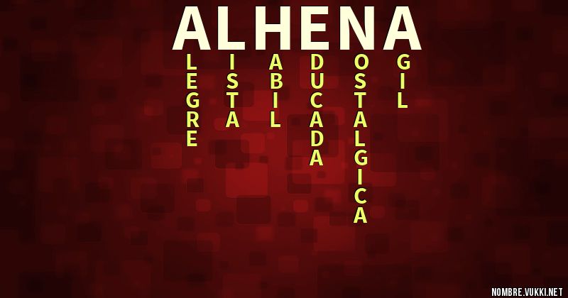 Acróstico alhena