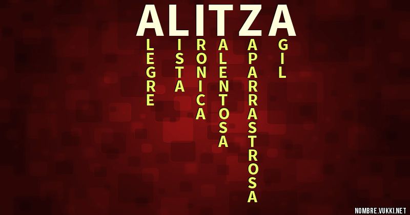 Acróstico alitza