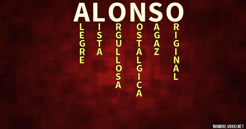 Acróstico alonso