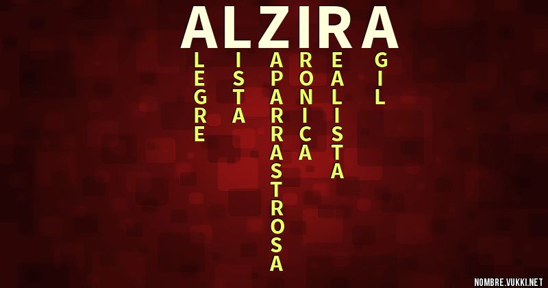 Acróstico alzira