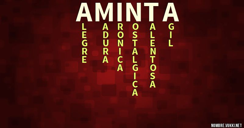 Acróstico aminta