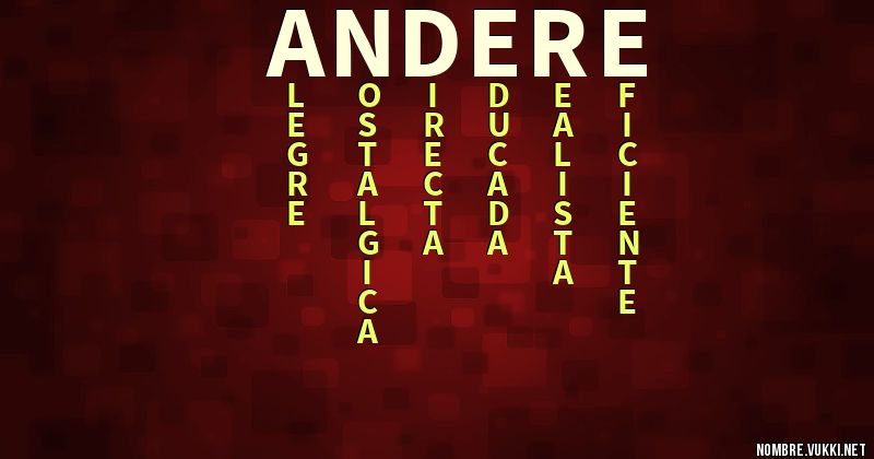 Acróstico andere