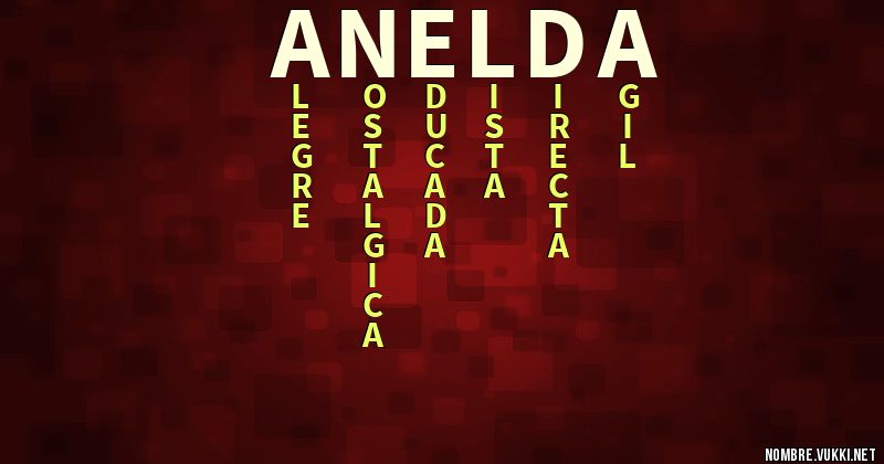 Acróstico anelda