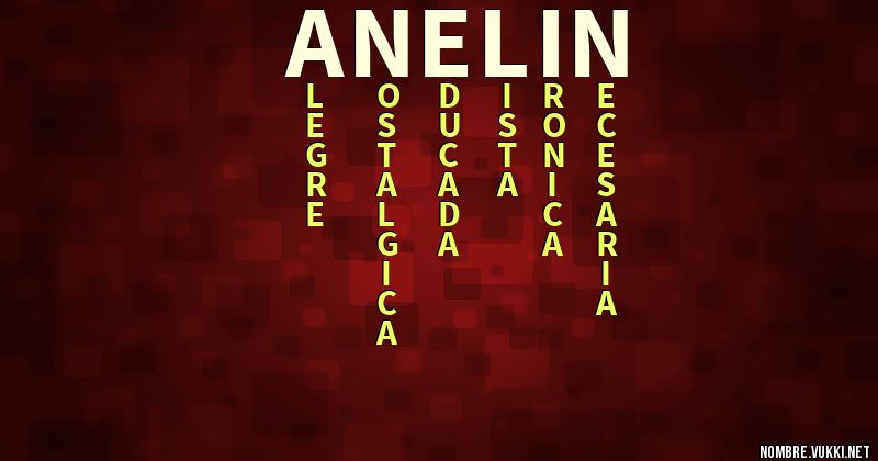 Acróstico anelin