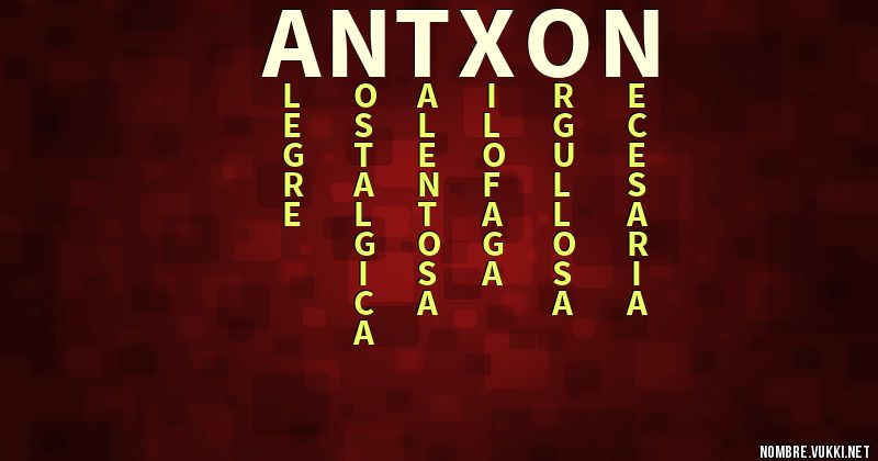 Acróstico antxon