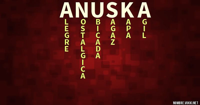 Acróstico anuska