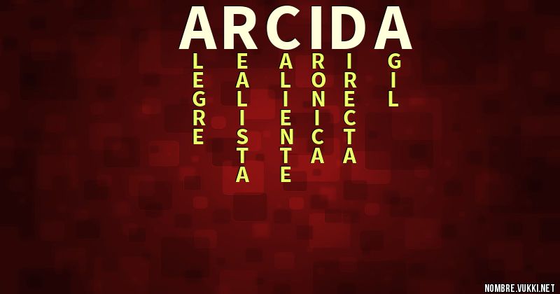 Acróstico arcida