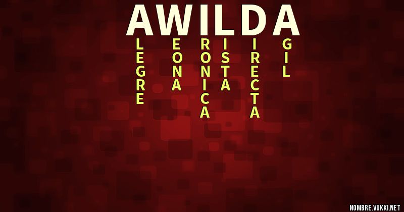 Acróstico awilda