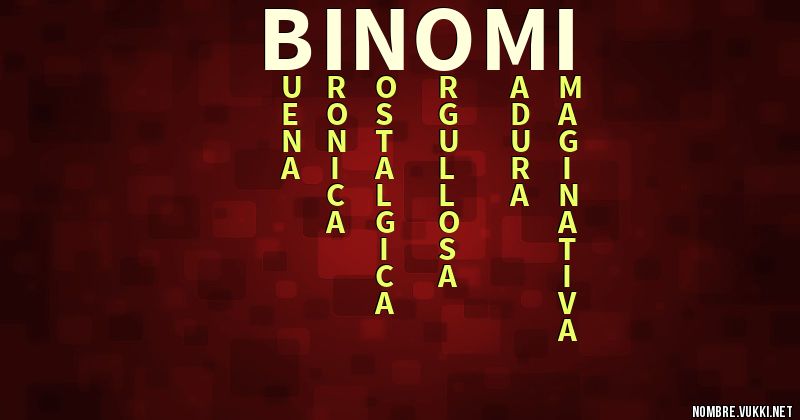 Acróstico binomi
