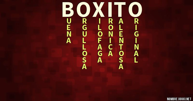 Acróstico boxito