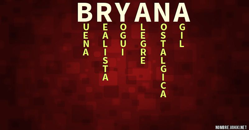 Acróstico bryana