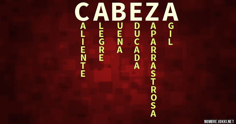 Acróstico cabeza