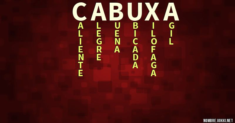 Acróstico cabuxa
