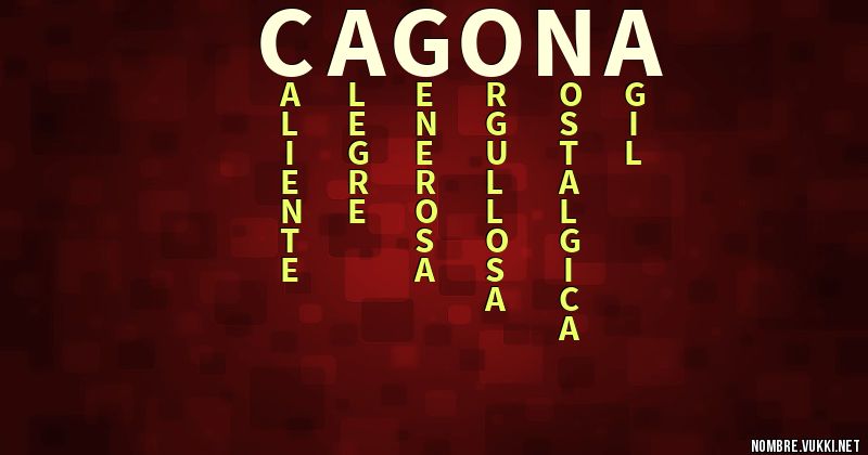 Acróstico cagona