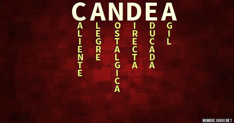 Acróstico candea