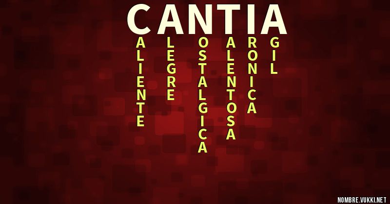 Acróstico cantia