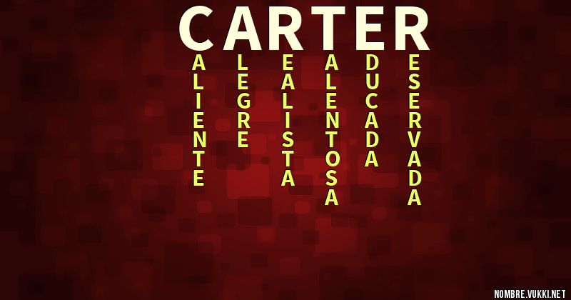 Acróstico carter