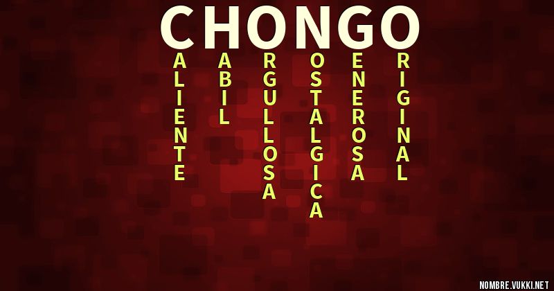 Acróstico chongo