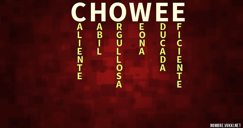 Acróstico chowee