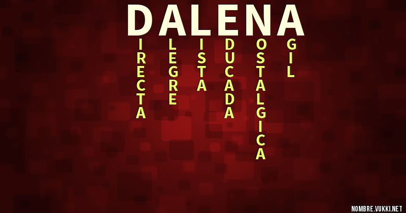 Acróstico dalena