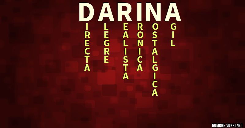 Acróstico darina
