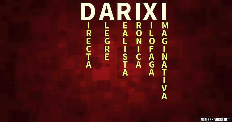 Acróstico darixi