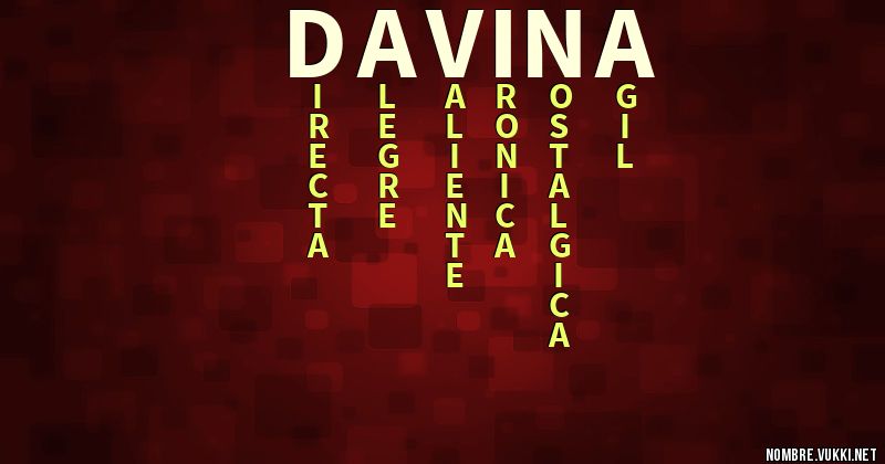 Acróstico davina