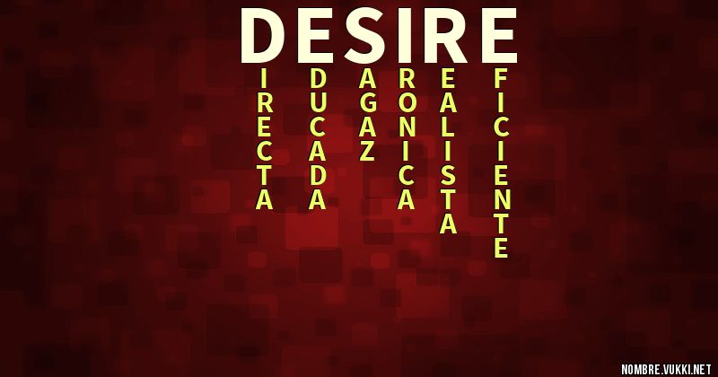 Acróstico desire