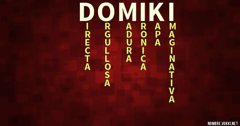 Acróstico domikí
