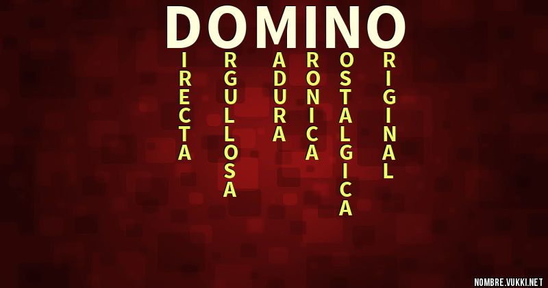 Acróstico domino