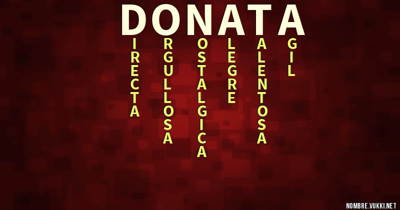 Acróstico donata
