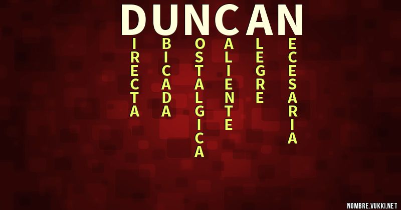Acróstico duncan