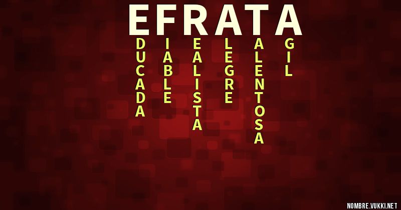Acróstico efrata