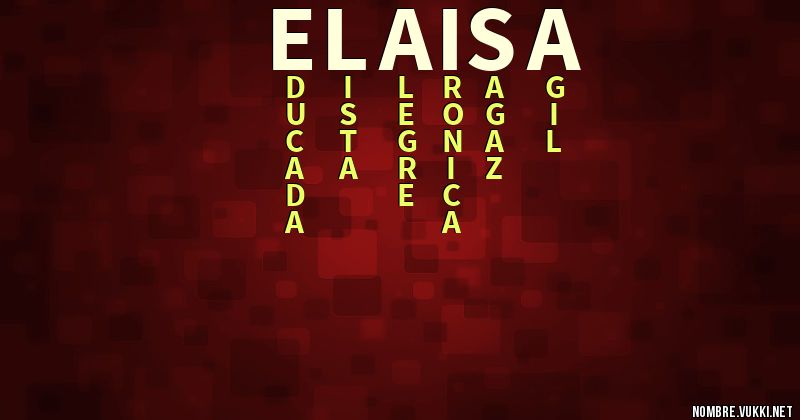 Acróstico elaisa
