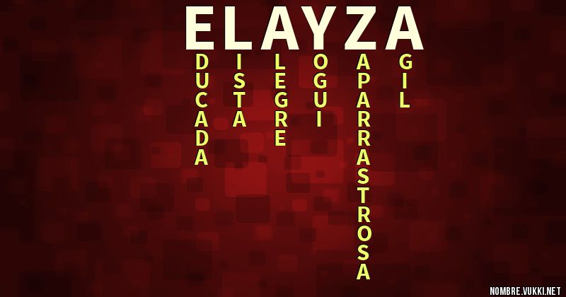Acróstico elayza