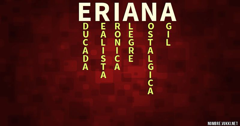 Acróstico eriana