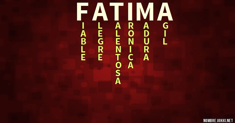 Acróstico fàtima