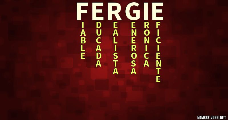 Acróstico fergie