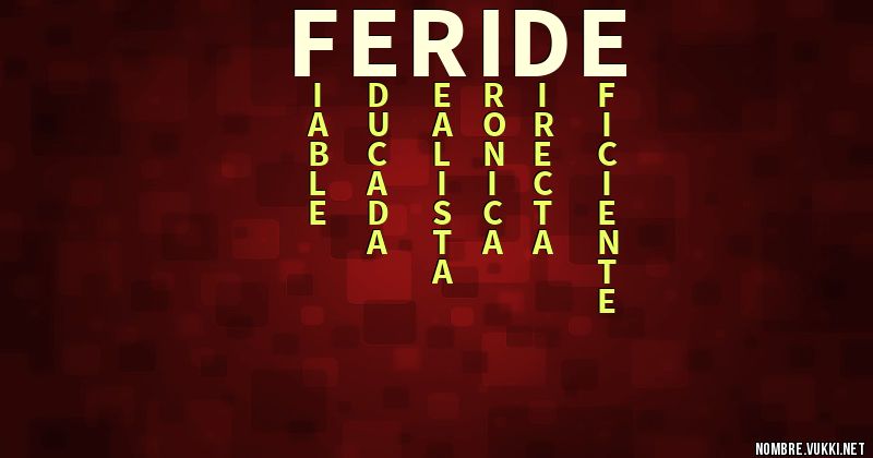 Acróstico feride