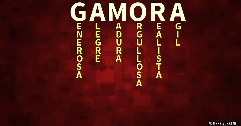 Acróstico gamora
