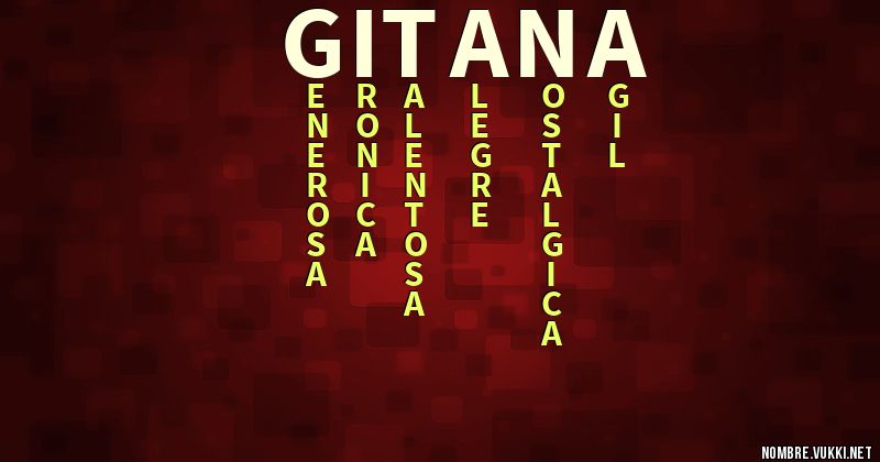 Acróstico gitana