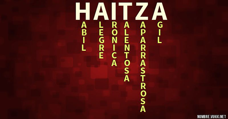 Acróstico haitza