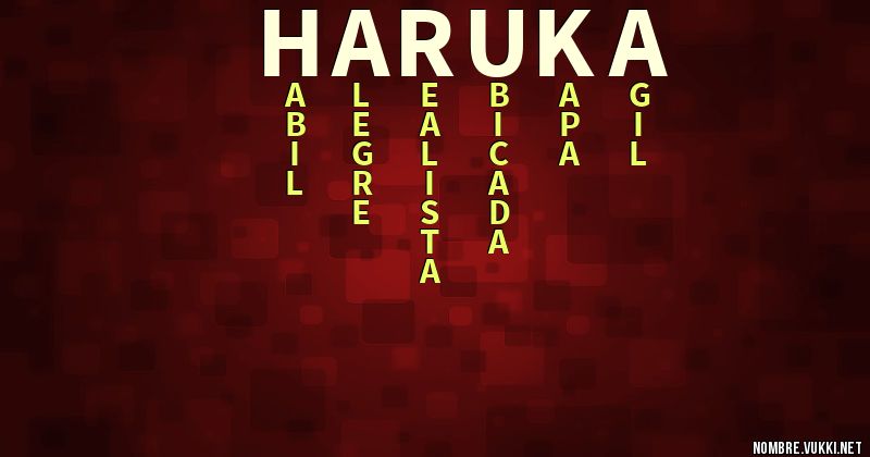 Acróstico haruka