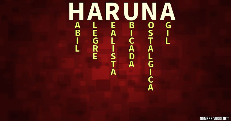 Acróstico haruna