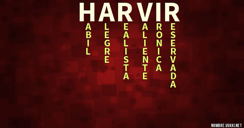 Acróstico harvir